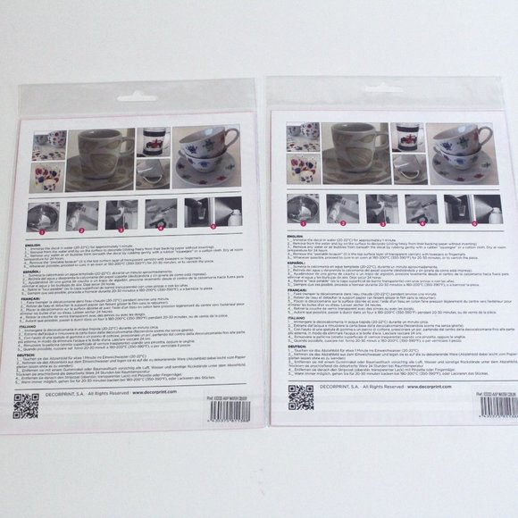 Decorprint Peelable Water Slide Craft Decals Lot DIY - Picture 4 of 5